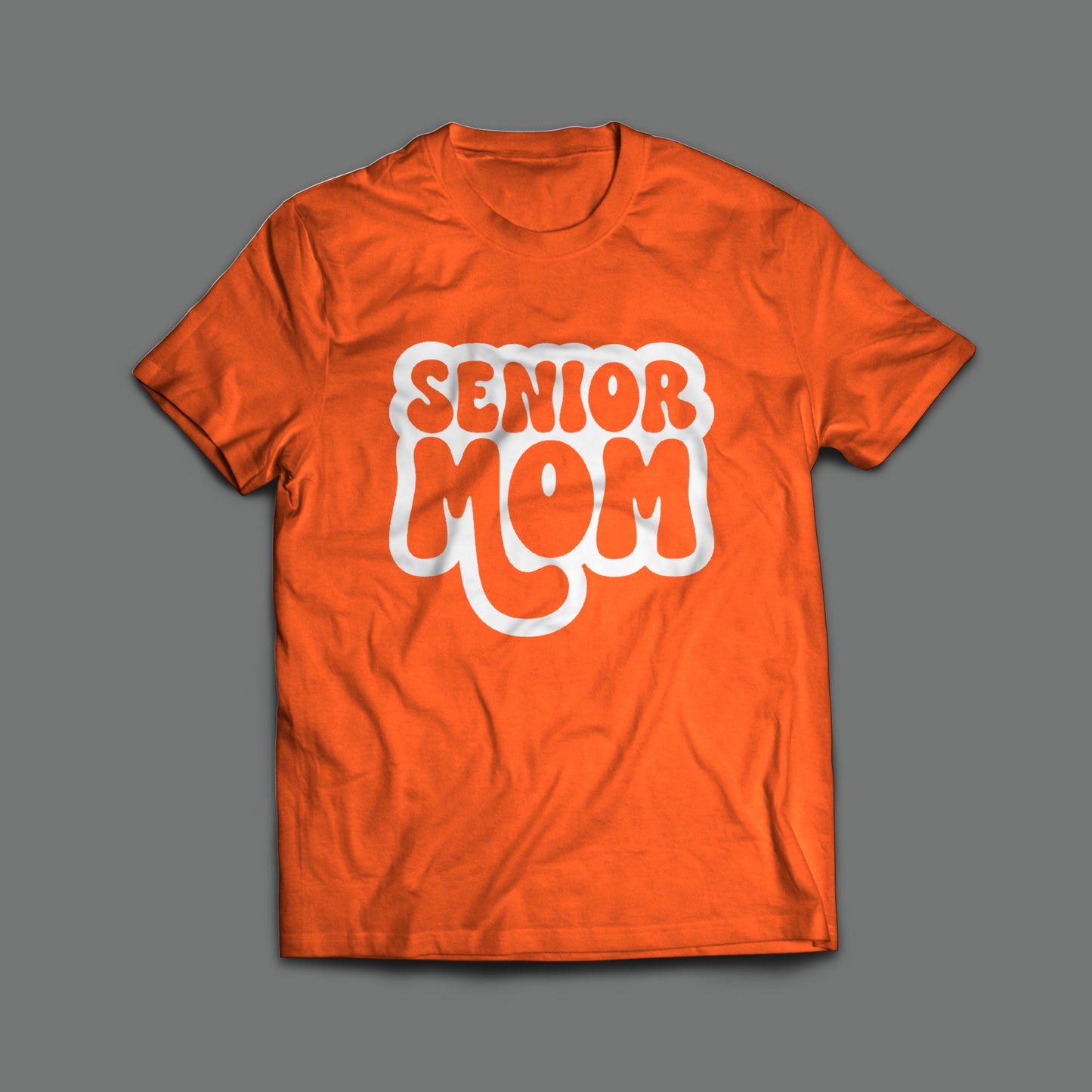 Senior Mom Bubble Letter T-Shirt