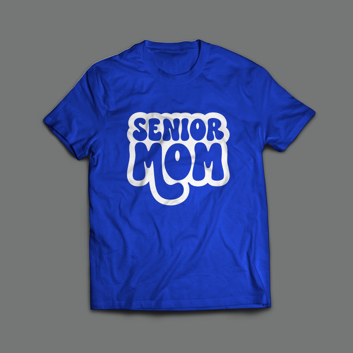 Senior Mom Bubble Letter T-Shirt