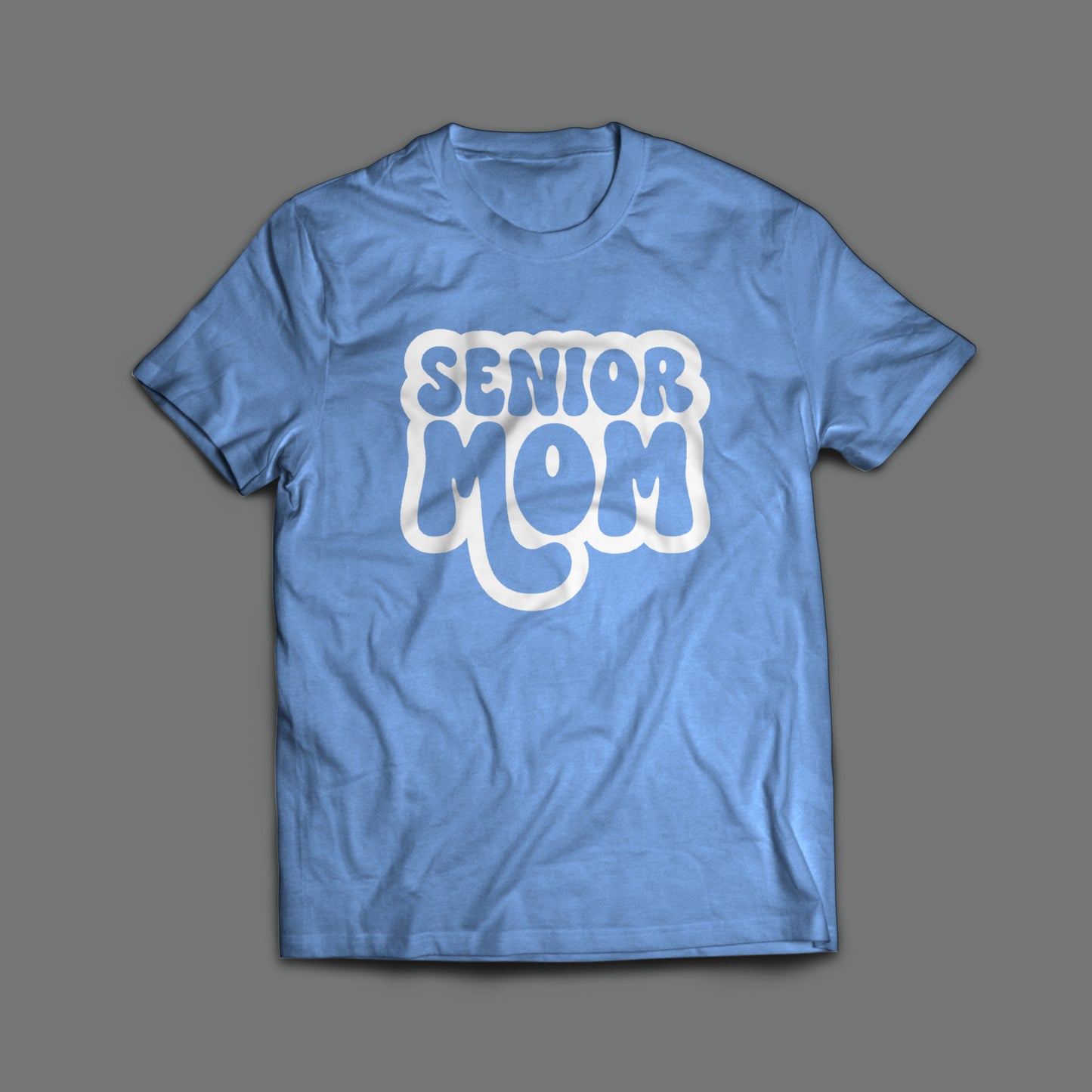 Senior Mom Bubble Letter T-Shirt